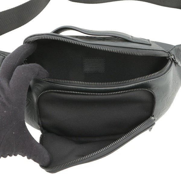 ルイヴィトン ボディバッグ モノグラム・シャドウ ラッシュ・バムバッグ M47058ウエストバッグ 黒 ブラック