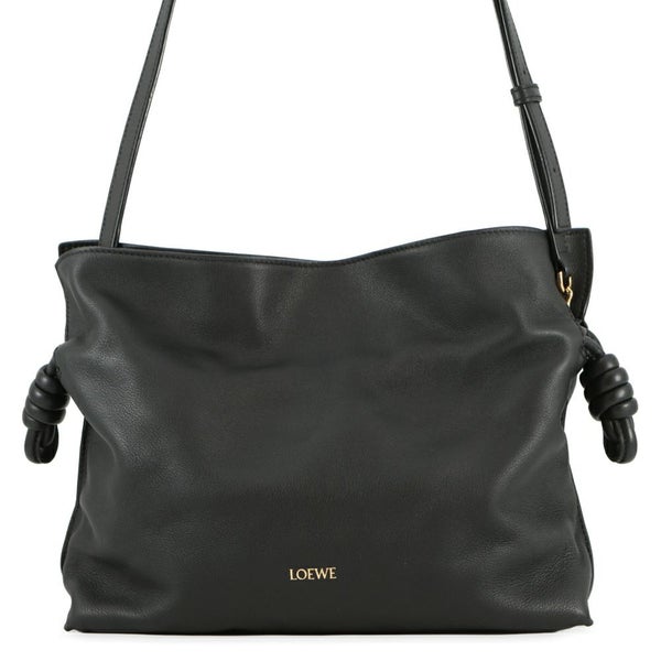 ロエベ ショルダーバッグ フラメンコ クラッチ ミディアム ナパカーフレザー A411FC1XBF 2wayクラッチバッグ 黒