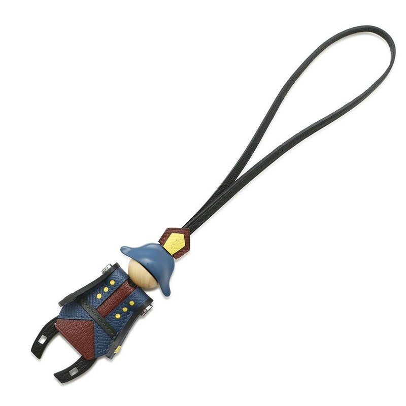 エルメス バッグチャーム 花火師 Artificier ブラック/ディープブルー/ルージュアッシュ/ヴェールフォンセ/シトロン K刻印