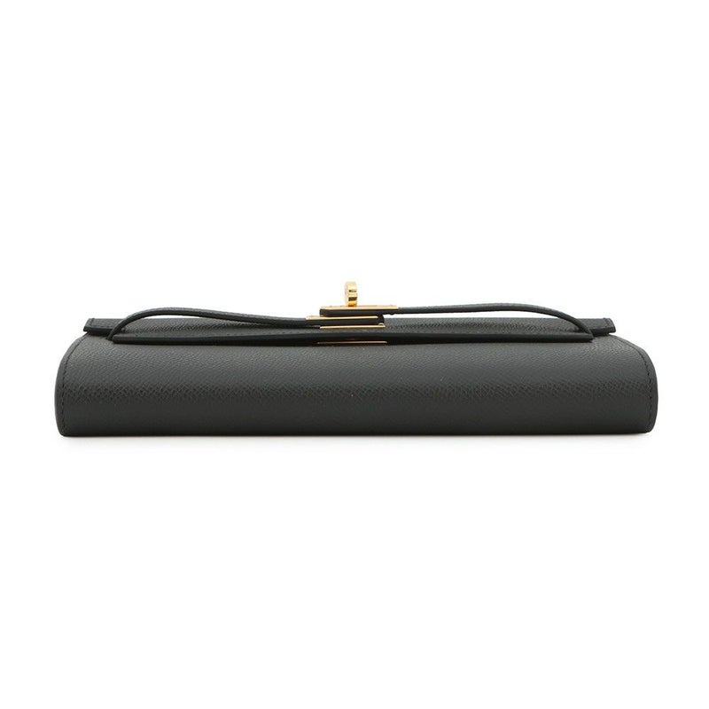 エルメス ケリーウォレット ロング トゥーゴー ブラック/ゴールド金具 エプソン K刻印 HERMES 黒