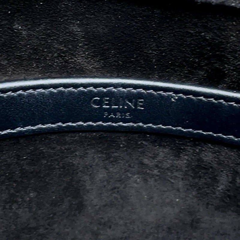 セリーヌ ショルダーバッグ ロゴ レザー 194503 CELINE バッグ 黒