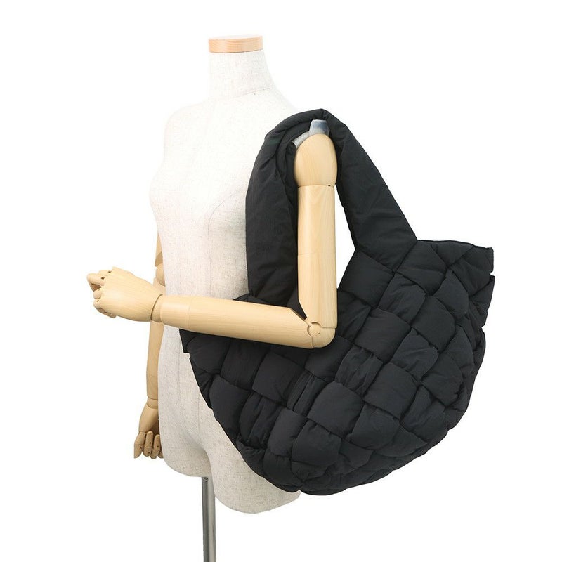 ボッテガヴェネタ ショルダーバッグ マキシイントレチャート ペーパー ナイロン 670207 黒