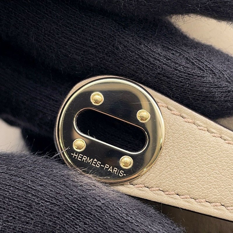エルメス ハンドバッグ リンディ ミニ ヴェルソ ベージュマルファ/グリミスティ/ゴールド金具 スイフト W刻印 2wayショルダー