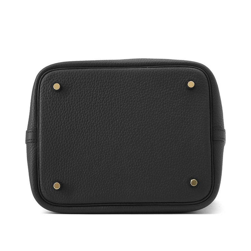 エルメス ハンドバッグ ピコタンロックMM ブラック/ゴールド金具 トリヨンクレマンス K刻印 黒