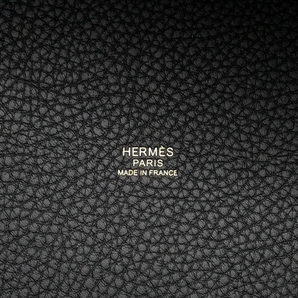 エルメス ハンドバッグ ピコタンロックMM ブラック/ゴールド金具 トリヨンクレマンス K刻印 黒