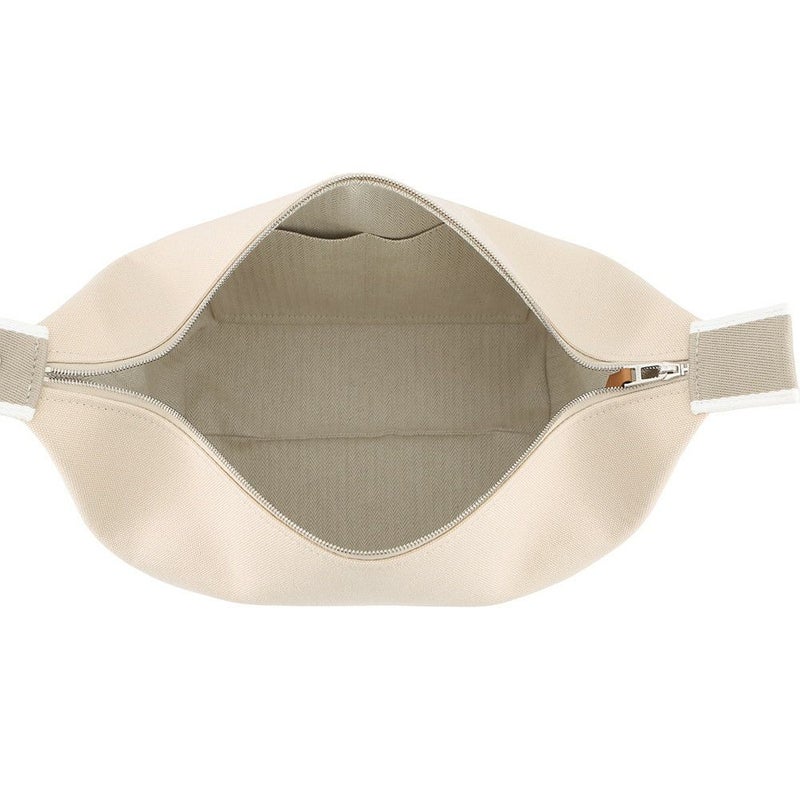 エルメス ポーチ ブリッド・ア・ブラックPM ベージュ/シルバー金具 キャンバス HERMES バッグ 小物入れ