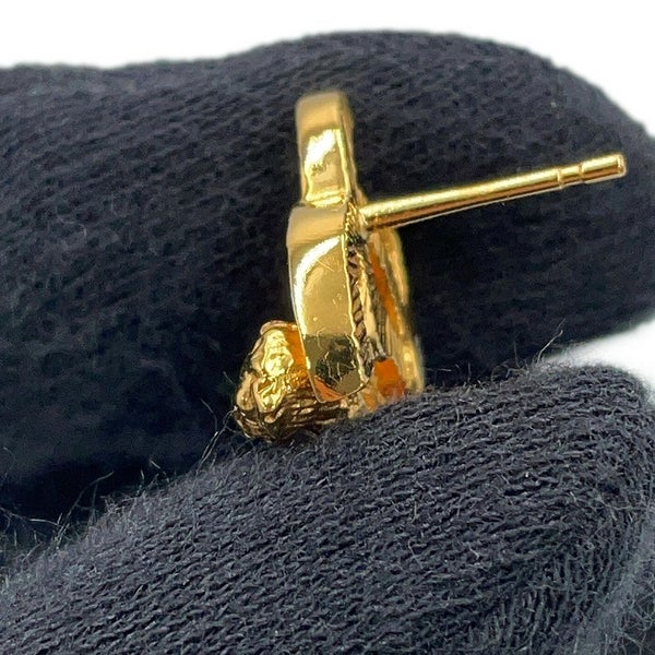 シャネル ピアス ココマーク ライオンモチーフ ドロップピアス メタル フェイクパール CHANEL アクセサリー