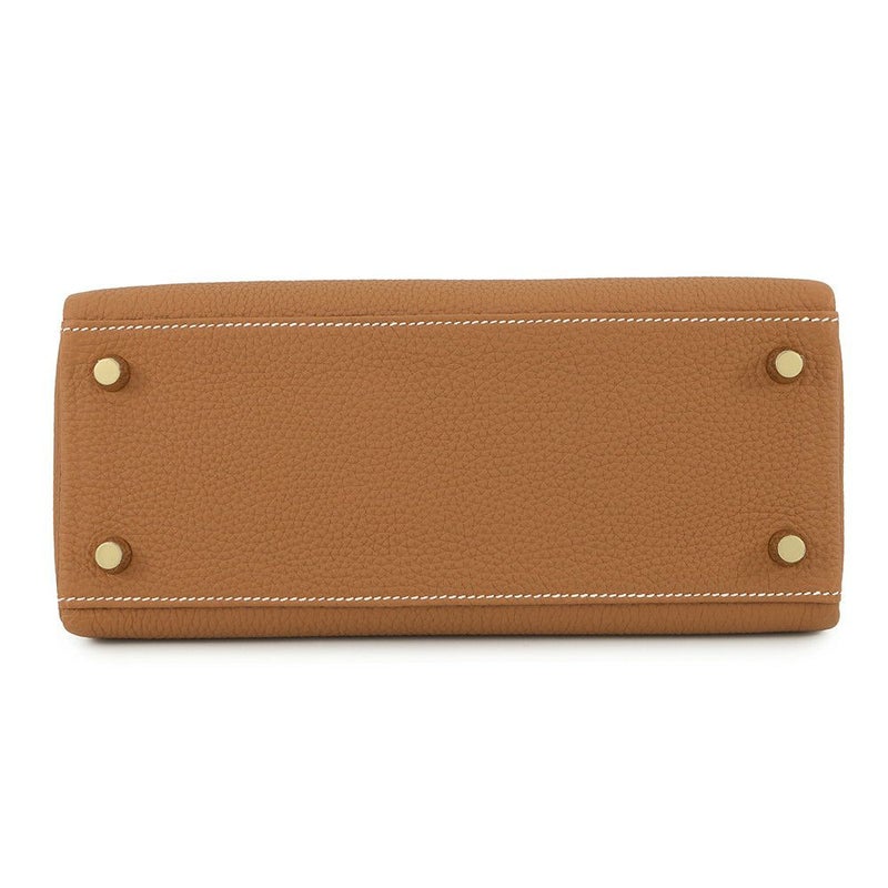 エルメス ハンドバッグ ケリー25 内縫い ゴールド/ゴールド金具 トゴ B刻印 2wayショルダー