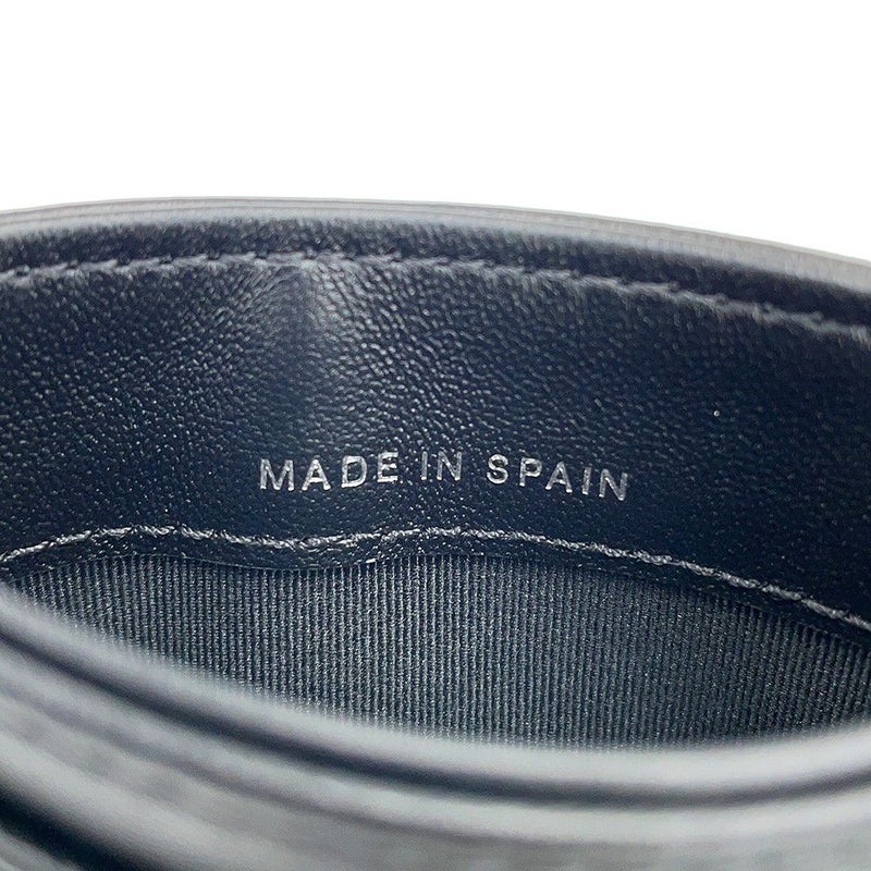 シャネル カードケース マトラッセ ココマーク ラインストーン ラムスキン AP3990 CHANEL 定期入れ 名刺入れ パスケース 黒