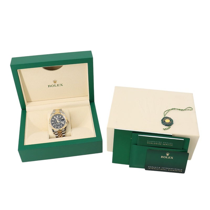 ロレックス スカイドゥエラー 336933 SS/K18イエローゴールド コンビ 腕時計 ウォッチ 黒文字盤