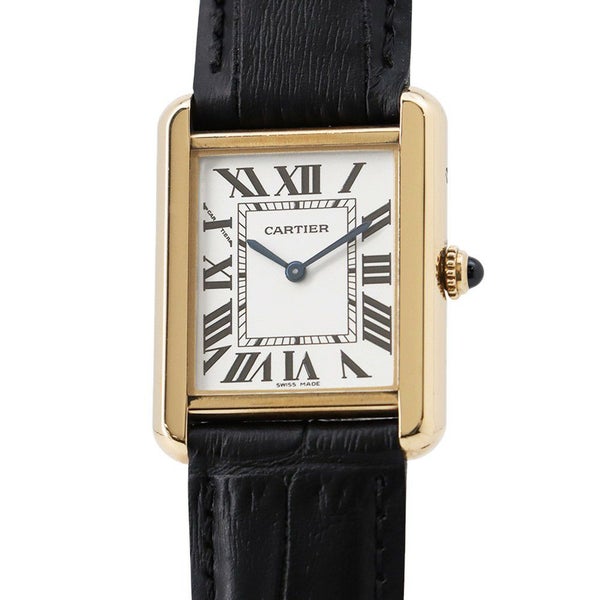 カルティエ タンクソロ SM W5200002 K18イエローゴールド/SS Cartier 腕時計 ウォッチ クォーツ シルバー文字盤
