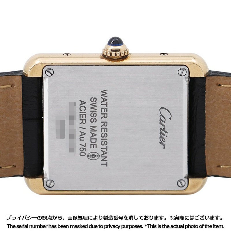 カルティエ タンクソロ SM W5200002 K18イエローゴールド/SS Cartier 腕時計 ウォッチ クォーツ シルバー文字盤