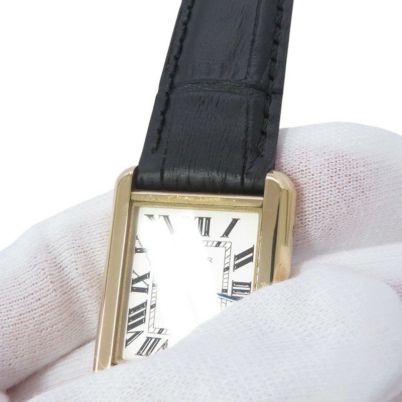 カルティエ タンクソロ SM W5200002 K18イエローゴールド/SS Cartier 腕時計 ウォッチ クォーツ シルバー文字盤