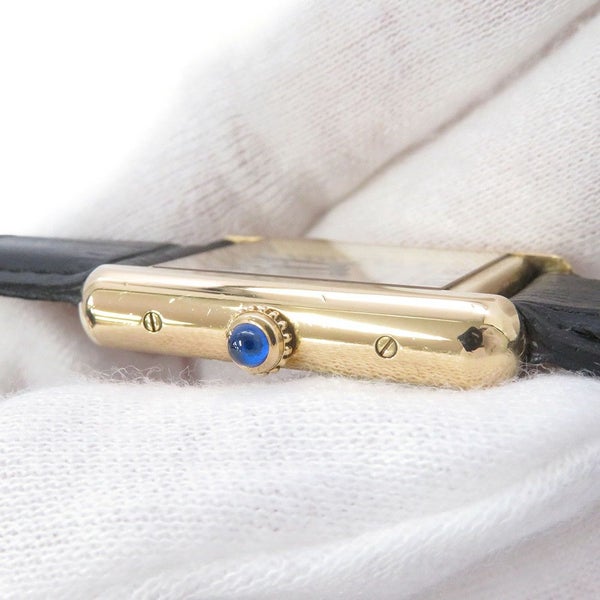 カルティエ タンクソロ SM W5200002 K18イエローゴールド/SS Cartier 腕時計 ウォッチ クォーツ シルバー文字盤