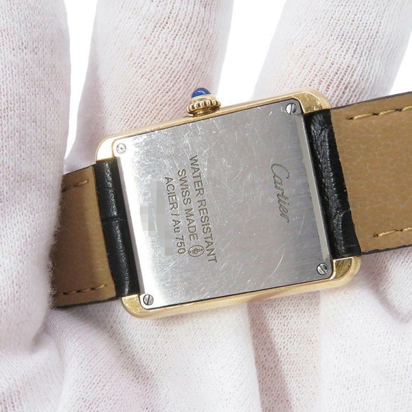 カルティエ タンクソロ SM W5200002 K18イエローゴールド/SS Cartier 腕時計 ウォッチ クォーツ シルバー文字盤