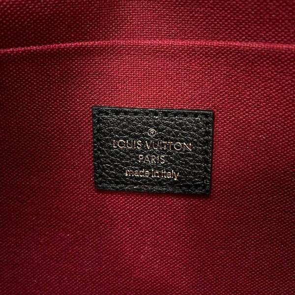 ルイヴィトン チェーンウォレット バイカラー モノグラム・アンプラント ポシェット・フェリシー M80482 黒