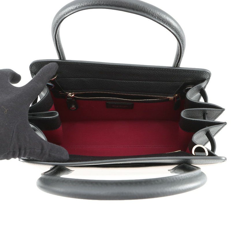 ブルガリ ハンドバッグ ブルガリブルガリ アルバ レザー BVLGARI 2way 黒 白