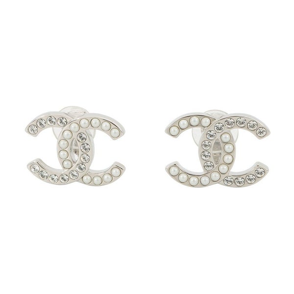 シャネル イヤリング ココマーク フェイクパール ラインストーン B25 B ABD478 CHANEL アクセサリー