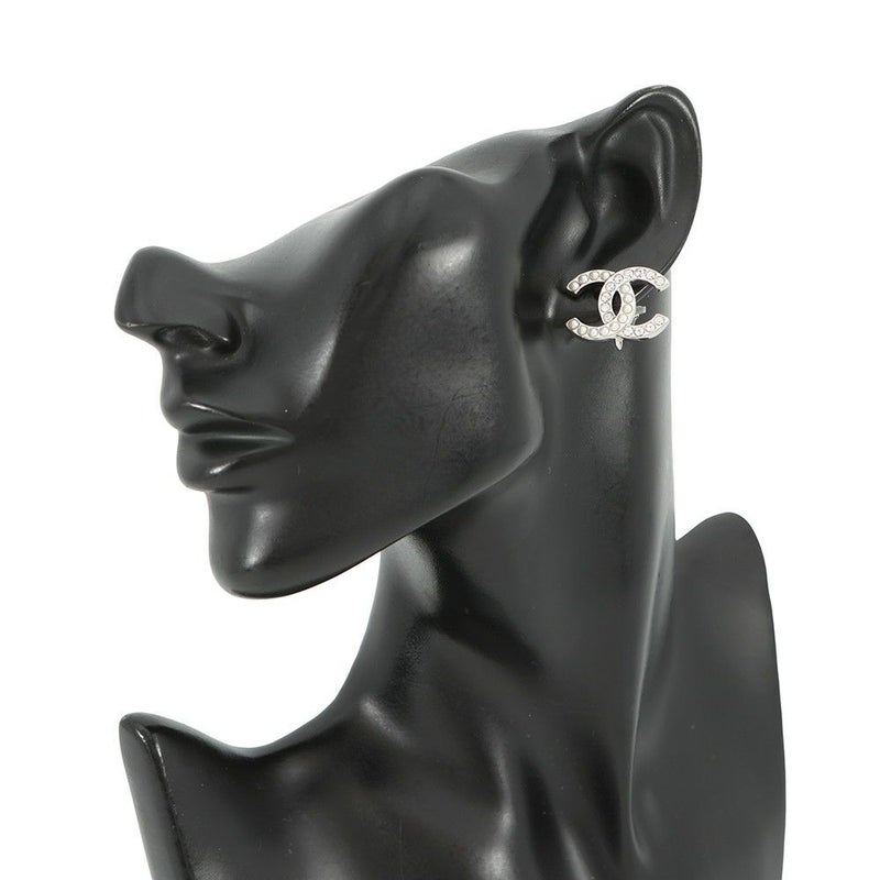 シャネル イヤリング ココマーク フェイクパール ラインストーン B25 B ABD478 CHANEL アクセサリー