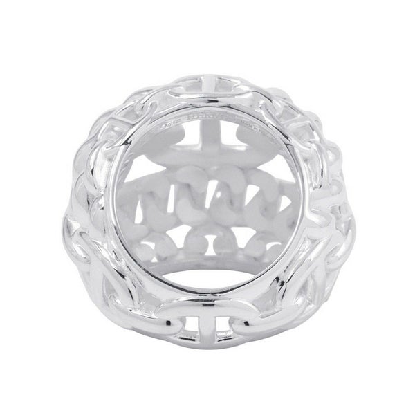 エルメス リング シェーヌダンクル マルチチェーンTGM Enchainee SV925シルバー リングサイズ56 HERMES 指輪