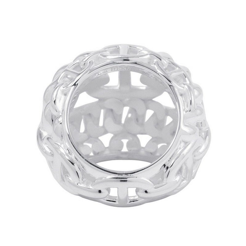 エルメス リング シェーヌダンクル マルチチェーンTGM Enchainee SV925シルバー リングサイズ56 HERMES 指輪