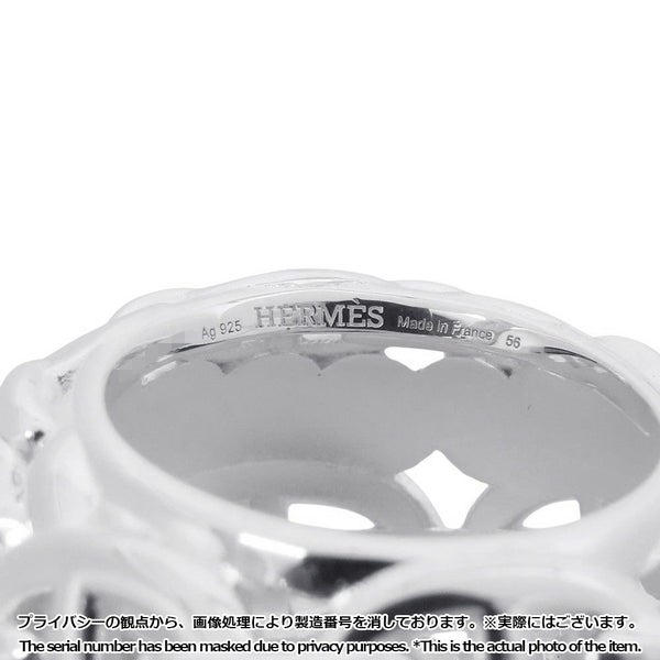 エルメス リング シェーヌダンクル マルチチェーンTGM Enchainee SV925シルバー リングサイズ56 HERMES 指輪