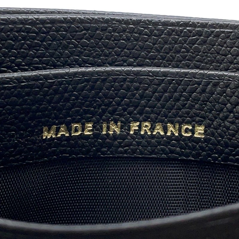 シャネル カードケース ココマーク ココボタン レザー CHANEL 財布 黒