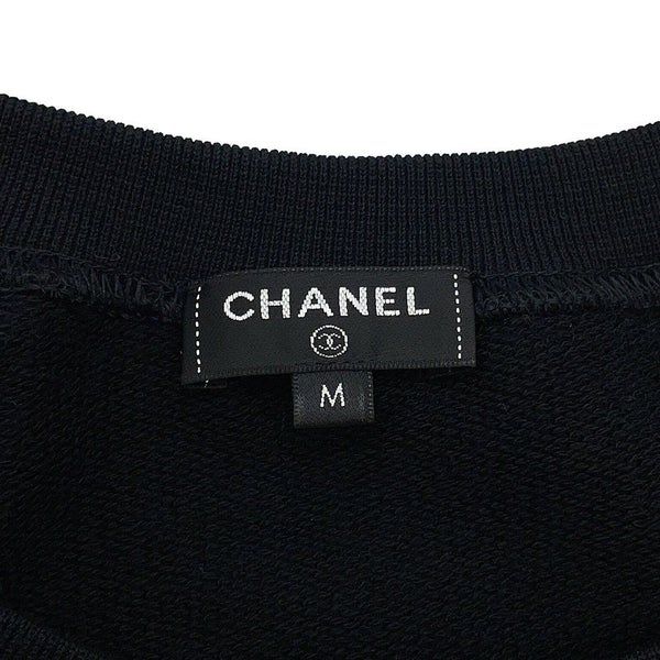 シャネル 半袖Tシャツ スウェット ココマーク  ラグランスリーブ レディースサイズM P57840 CHANEL アパレル 黒