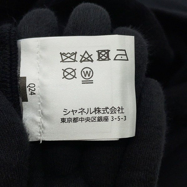 シャネル 半袖Tシャツ スウェット ココマーク  ラグランスリーブ レディースサイズM P57840 CHANEL アパレル 黒