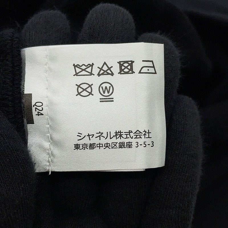 シャネル 半袖Tシャツ スウェット ココマーク  ラグランスリーブ レディースサイズM P57840 CHANEL アパレル 黒