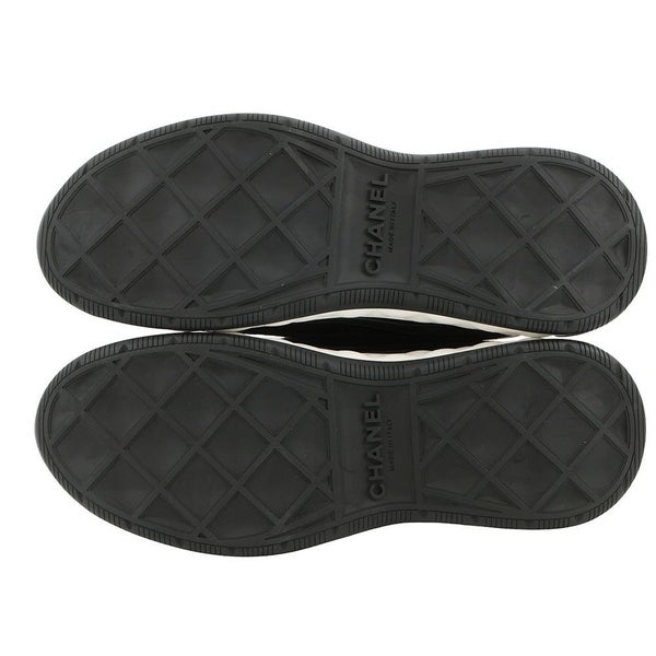 シャネル スニーカー ココマーク レディースサイズ38 G35617 CHANEL 靴 黒