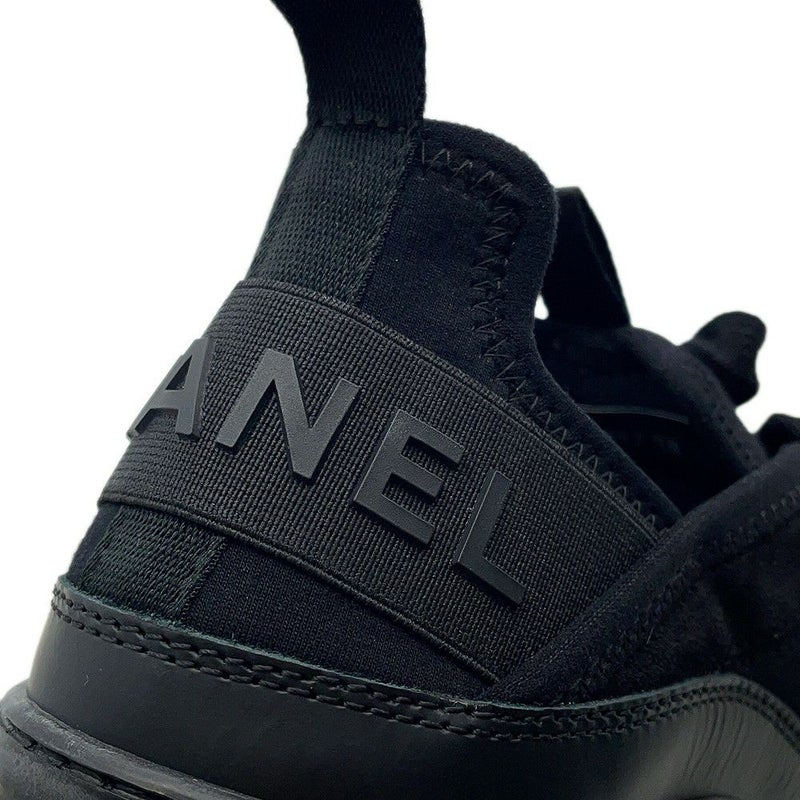 シャネル スニーカー ココマーク レディースサイズ38 G35617 CHANEL 靴 黒