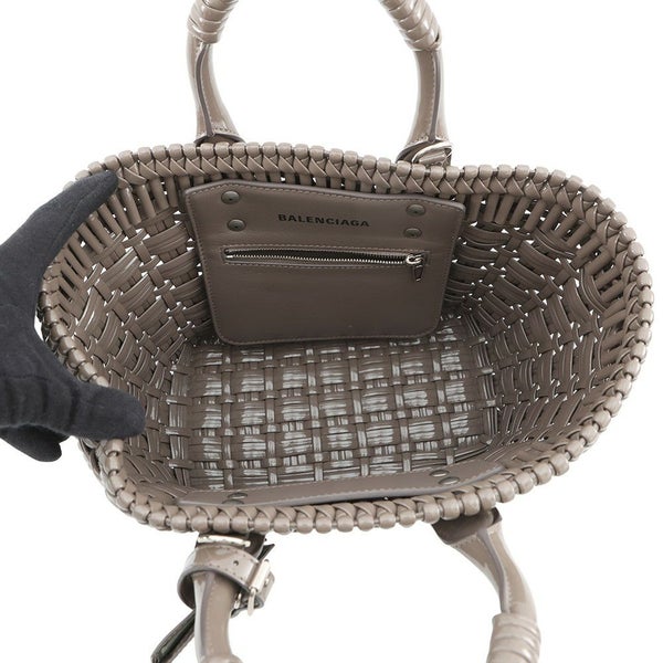 バレンシアガ ハンドバッグ ビストロXS パテントレザー 671342 BALENCIAGA 2way ショルダーバッグ