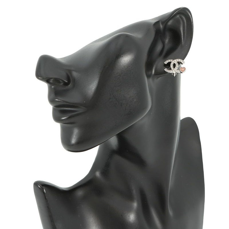 シャネル イヤリング ココマーク ラインストーン ハート C25 P ABF526 CHANEL アクセサリー