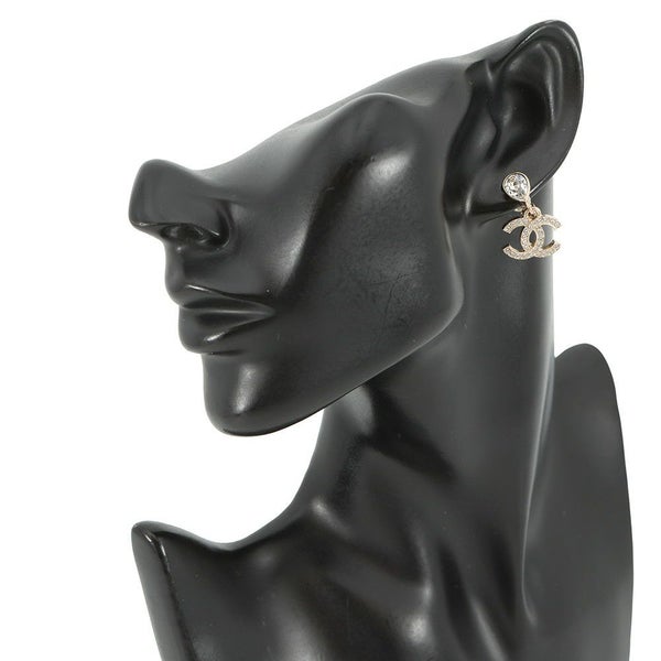 シャネル イヤリング ココマーク ドロップ  ラインストーン F25 A ABG192 CHANEL アクセサリー