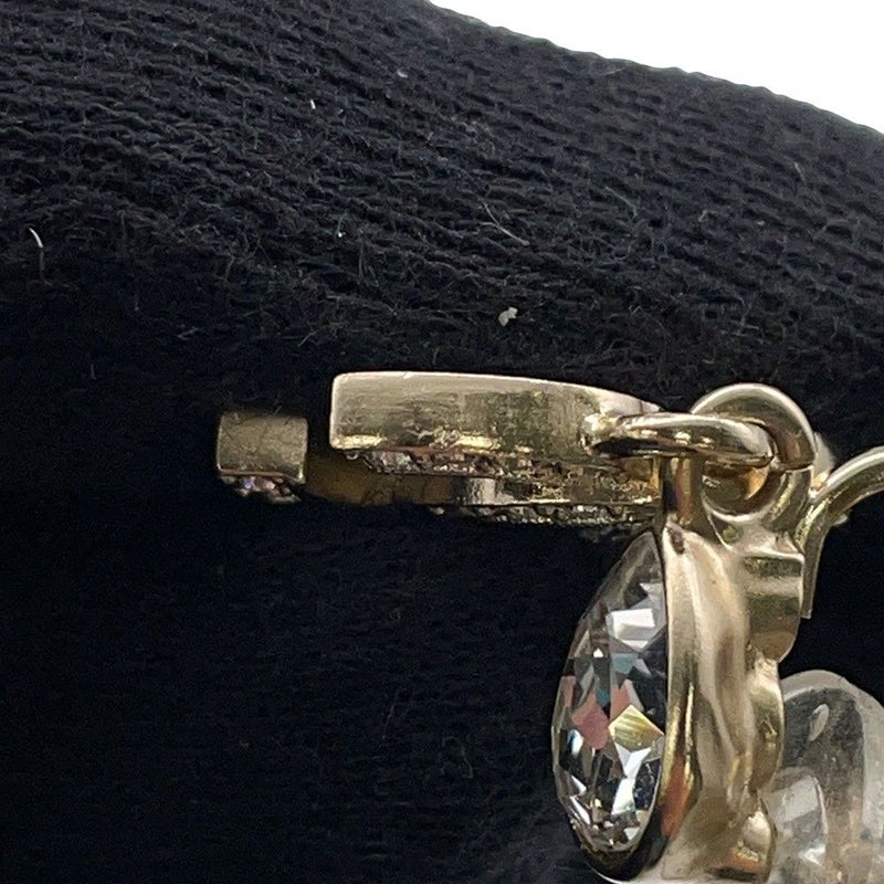 シャネル イヤリング ココマーク ドロップ  ラインストーン F25 A ABG192 CHANEL アクセサリー