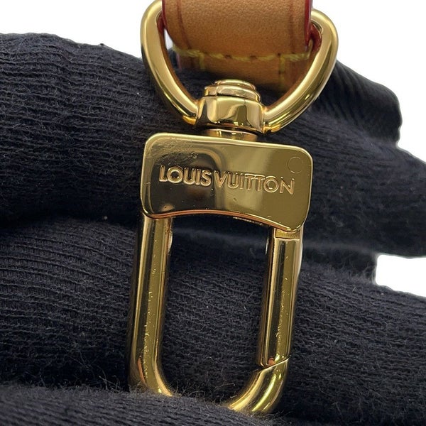 ルイヴィトン ショルダーストラップ モノグラム コインケース付き 幅4cm J02493 LOUIS VUITTON ヴィトン ポーチ付き 黒