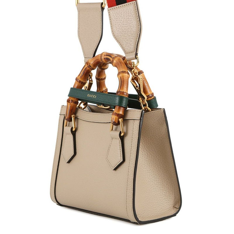 グッチ ハンドバッグ ダイアナ ミニトートバッグ バンブー レザー 702732 GUCCI 2way ショルダーバッグ