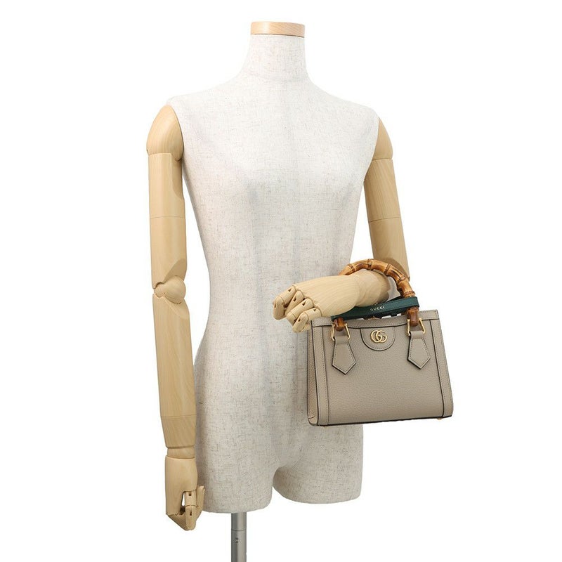 グッチ ハンドバッグ ダイアナ ミニトートバッグ バンブー レザー 702732 GUCCI 2way ショルダーバッグ