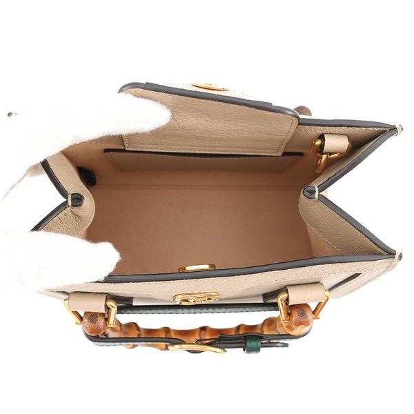 グッチ ハンドバッグ ダイアナ ミニトートバッグ バンブー レザー 702732 GUCCI 2way ショルダーバッグ