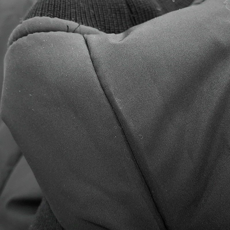 バレンシアガ ダウンジャケット ワッペン ラージフィット ボンバージャケット サイズ46 839101 アウター 黒 ユニセックス