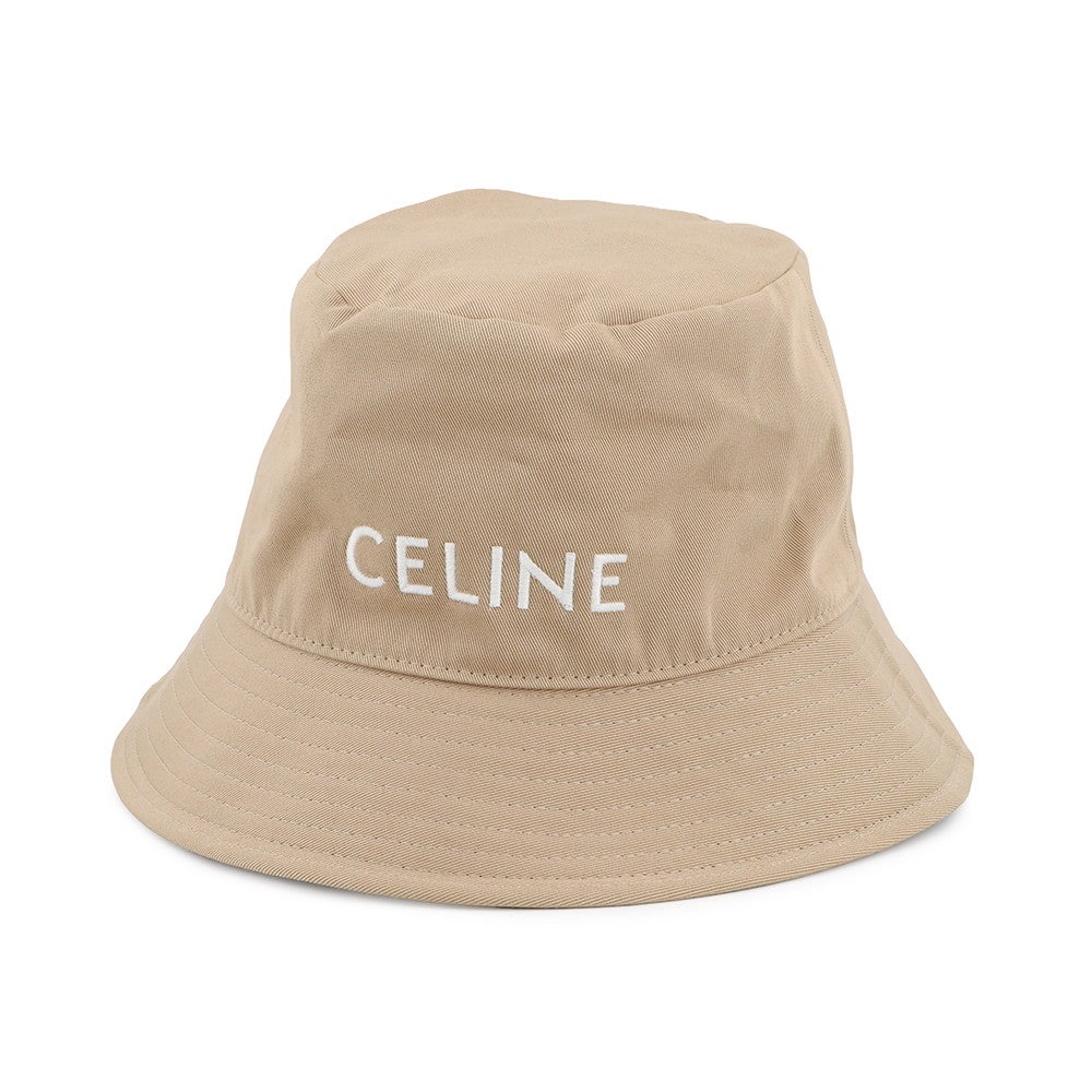 帽子 CELINE セリーヌ ハット ロゴ コットン サイズ S CELINE 帽子 | 中古・新品