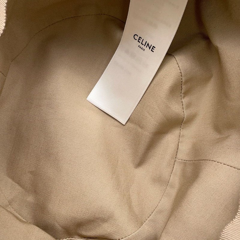 セリーヌ ハット ロゴ コットン サイズ S CELINE 帽子