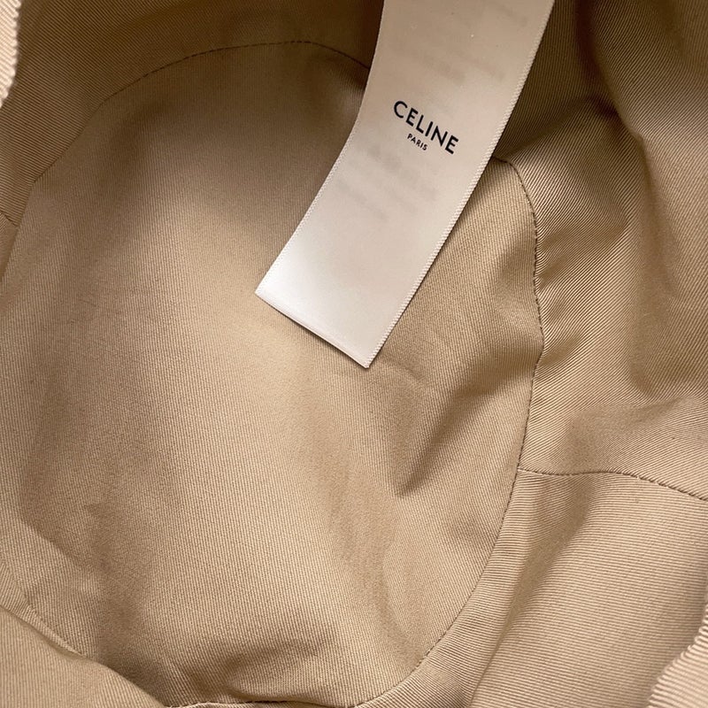 セリーヌ ハット ロゴ コットン サイズ S CELINE 帽子