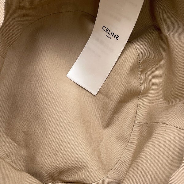 セリーヌ ハット ロゴ コットン サイズ S CELINE 帽子