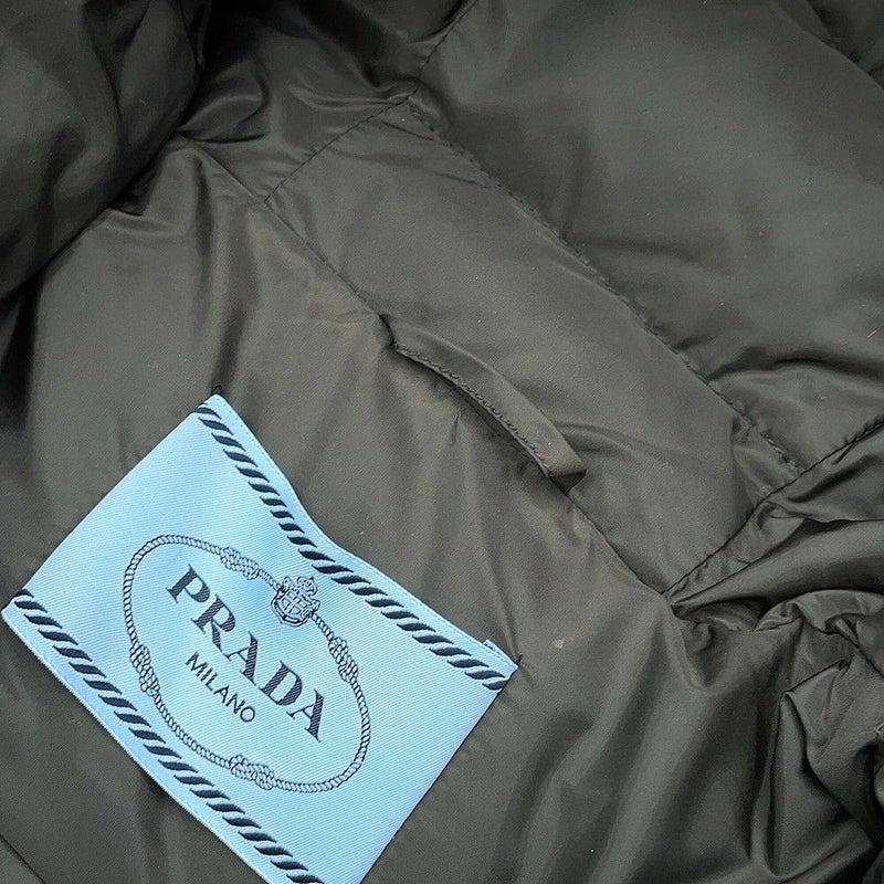 プラダ ダウンコート ブルーフォックスファー レディースサイズ36S 290696 PRADA ダウンジャケット