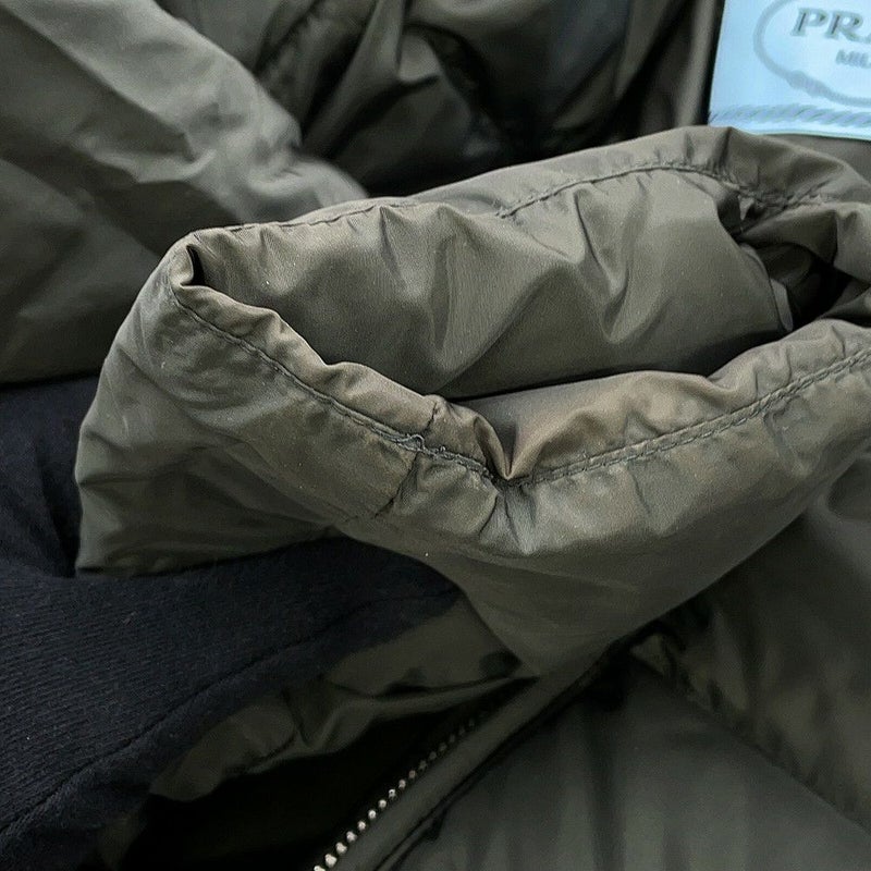 プラダ ダウンコート ブルーフォックスファー レディースサイズ36S 290696 PRADA ダウンジャケット