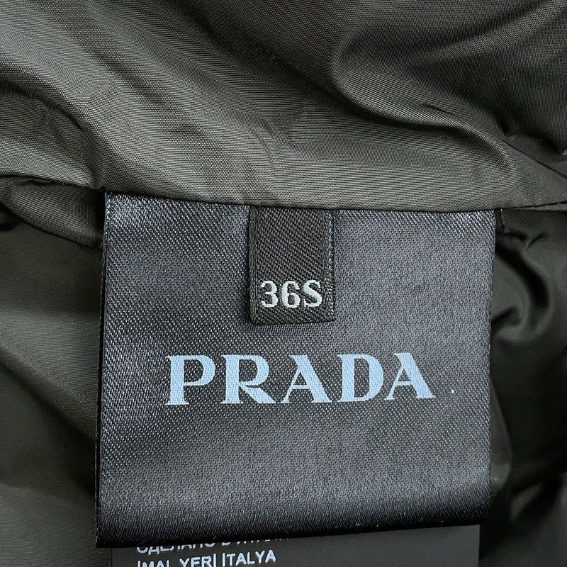 プラダ ダウンコート ブルーフォックスファー レディースサイズ36S 290696 PRADA ダウンジャケット