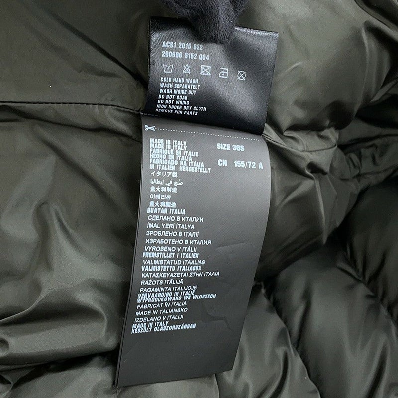 プラダ ダウンコート ブルーフォックスファー レディースサイズ36S 290696 PRADA ダウンジャケット