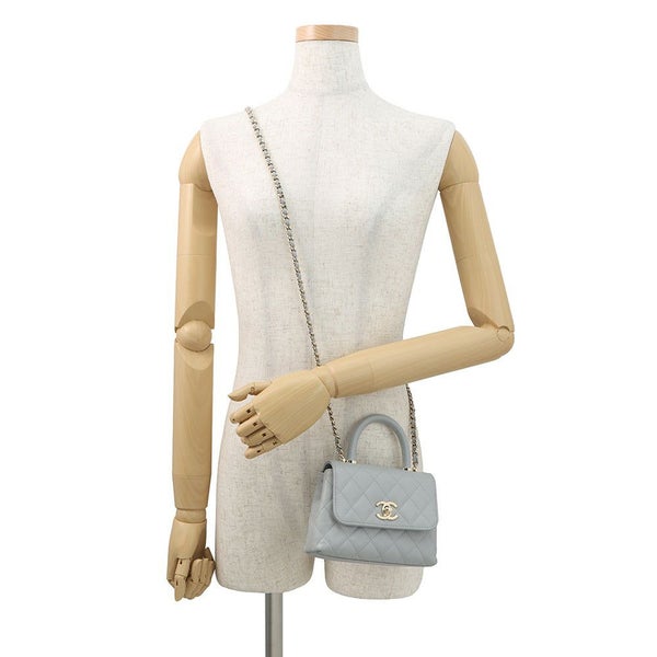 シャネル ハンドバッグ マトラッセ ココハンドル ミニミニ キャビアスキン AP4244 2wayチェーンショルダー